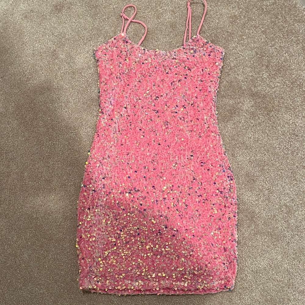 Pink sequin